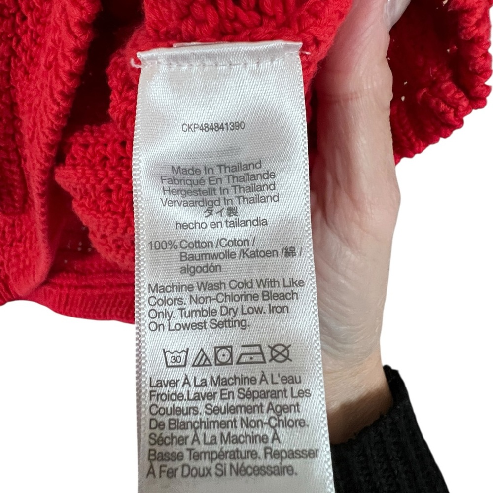 Madewell Bright Red Knit Tank Top - Picture 3 of 4